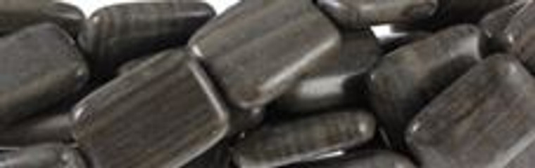 15x20mm Zebra Agate Rectangle Beads s8d43-15 15.5" [v1710]