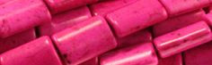 10x14mm Pink Magnesite Rectangle Beads t548f 15.5" [v1751]