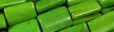10x14mm Green Magnesite Rectangle Beads t548g 15.5" [v1753]