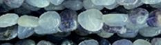 8mm Gray Quartz Nugget 15.5" [v1926]