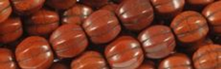 10mm Coffee Magnesite Rope Beads t511c 15.5" [v2034]