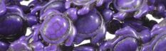 15x18mm Purple Magnesite Turtle Beads t396p 15.5" [v2054]