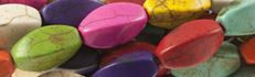9x18mm Mix Color MagnesiteTwisted Beads t479x 15.5" [v2086]