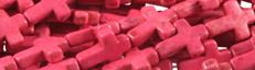 12x16mm Pink Magnesite Cross Beads t355f 15.5" [v2098m]