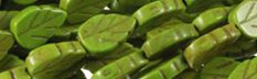 8x12mm Green Magnesite Leaf Beads t372g 15.5" [v2098u]