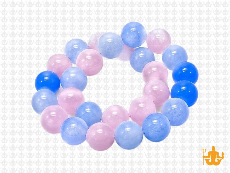 10mm  Multi-Colors Jade & Agate Beads 15.5" [10x63]