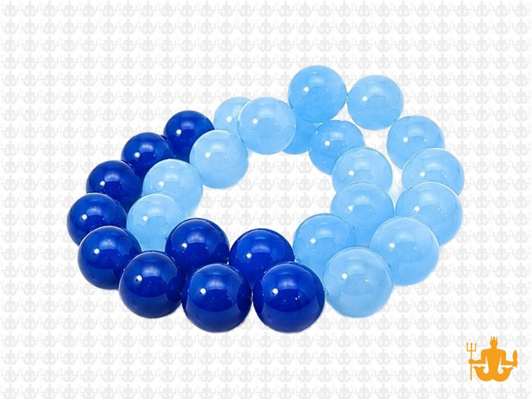 10mm  Multi-Colors Jade & Agate Beads 15.5" [10x74]