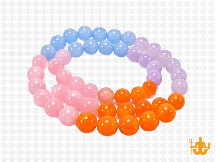 6mm  Multi-Colors Jade & Agate Beads 15.5" [6x68]