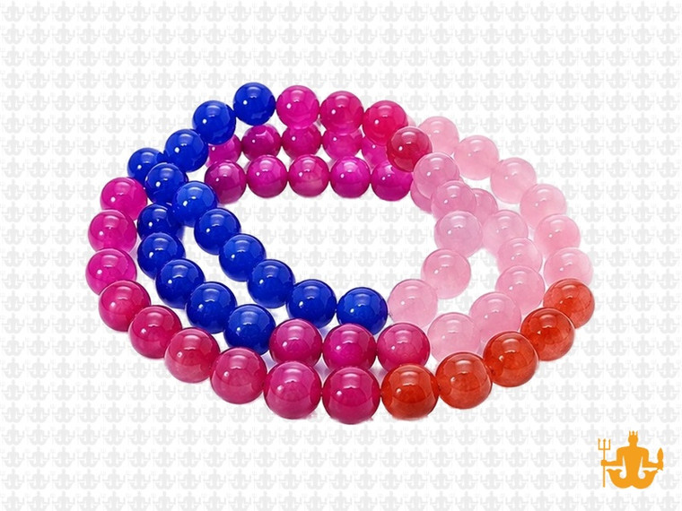 6mm  Multi-Colors Jade & Agate Beads 15.5" [6x69]