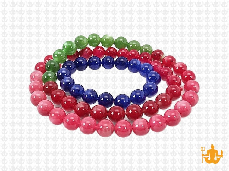 6mm  Multi-Colors Jade & Agate Beads 15.5" [6x72]