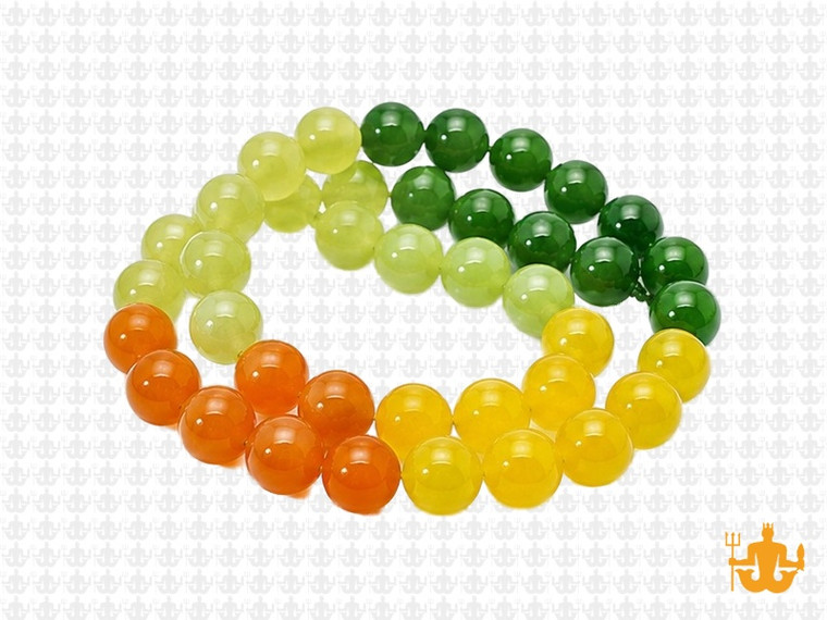 8mm  Multi-Colors Jade & Agate Beads 15.5" [8x73]
