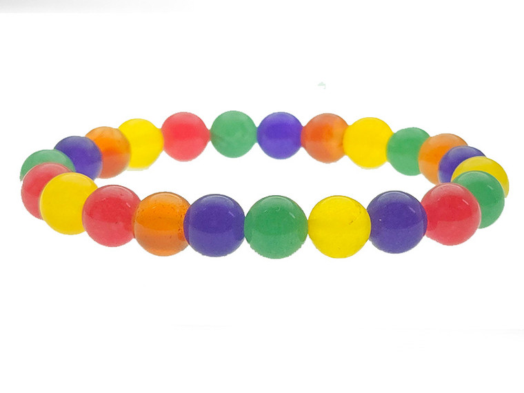 4mm Carnelian  & Jade Bracelet 7.5" [b1x56]