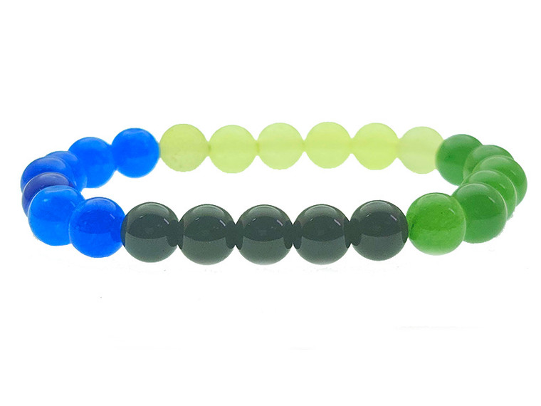 4mm Aventurine &  Jade Bracelet 7.5" [b1x80]