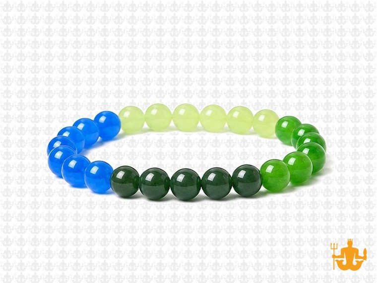 6mm Aventurine &  Jade Bracelet 7.5" [b2x80]