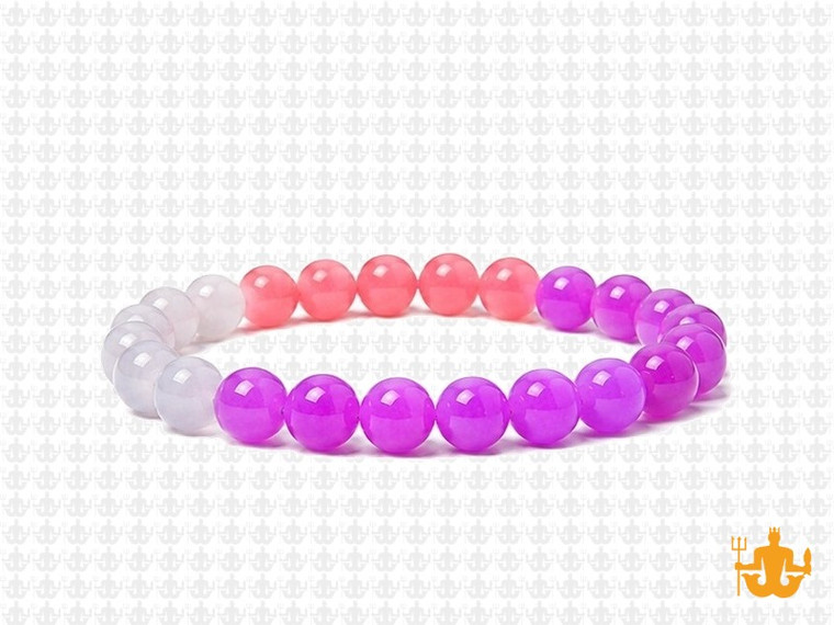 6mm Carnelian  & Jade Bracelet 7.5" [b2x85]