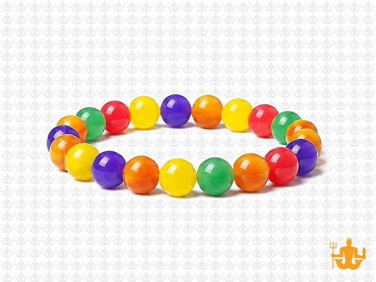 8mm Carnelian  & Jade Bracelet 7.5" [b3x56]