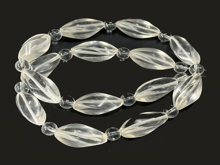 8x20mm Crystal Wave Beads 15.5" synthetic [u86a5a]
