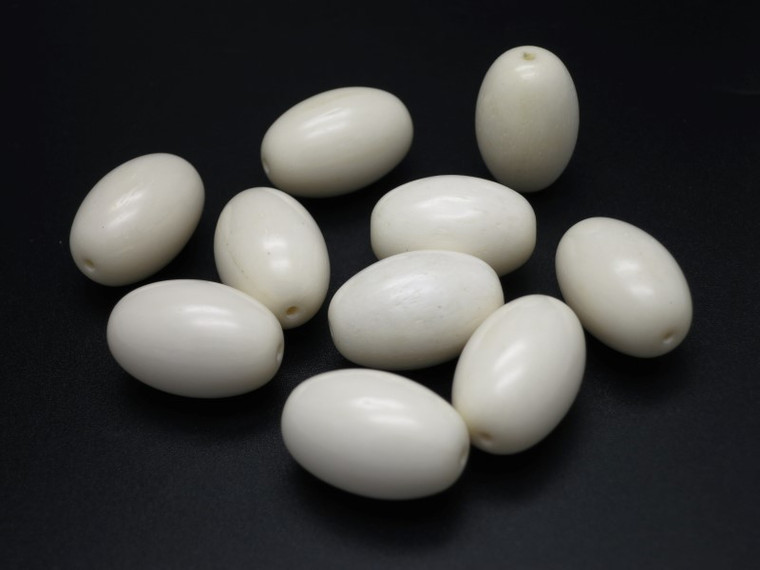 20x28mm Natural Buffalo Bone Rice Beads 1pc. A Grade  [zb117]