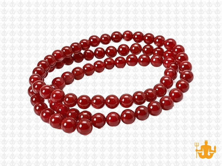 4mm Ruby Jade Round Beads 15.5" dyed [4b76]