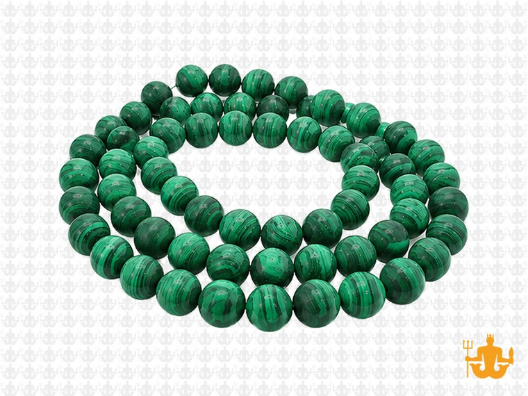 6mm Matte Malachite Round Beads 15.5", Natural [6m9m]