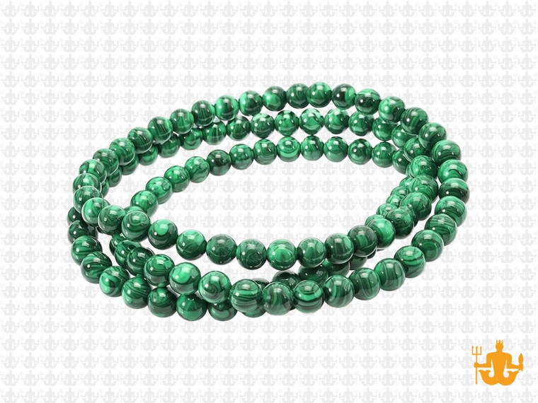 4mm Matte Green Malachite Round Beads 15.5" synthetic [4r37m]
