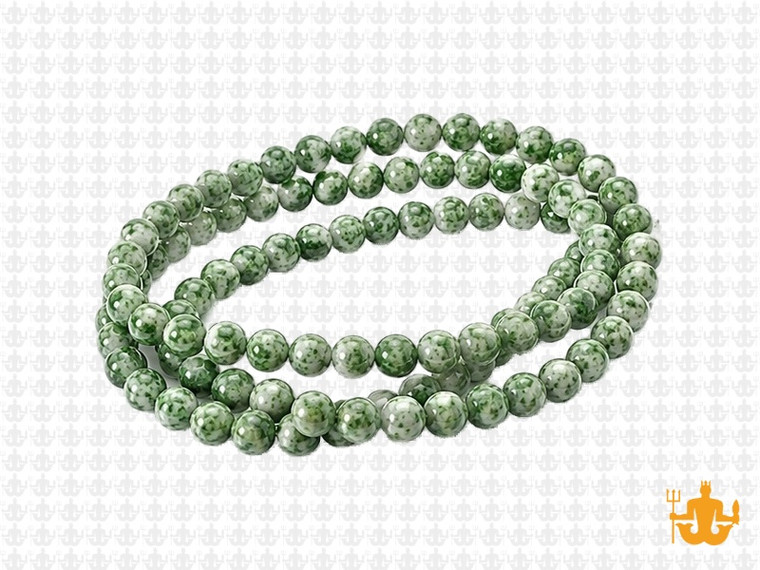 4mm Tree Agate Round Beads 15.5" natural [4a23]