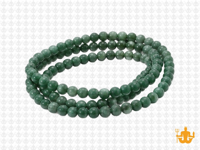 4mm Matte Green Aventurine Round Beads 15.5" natural [4b15m]
