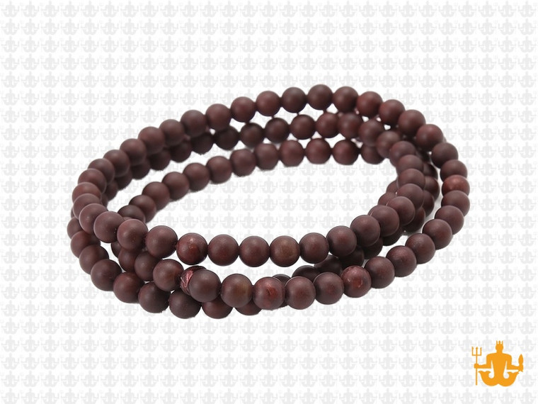 4mm Matte Poppy Jasper Round Beads 15.5" natural [4b22m]