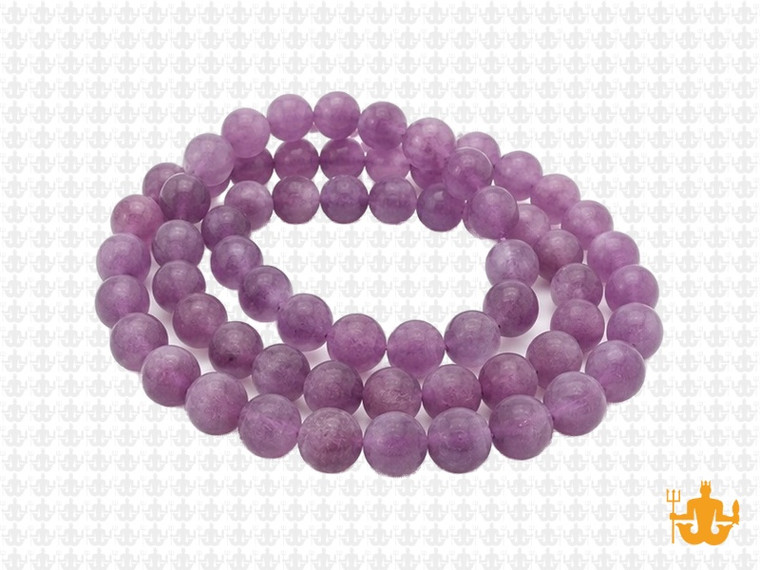 6mm Matte Amethyst Round Beads 15.5" synthetic [6a6m]