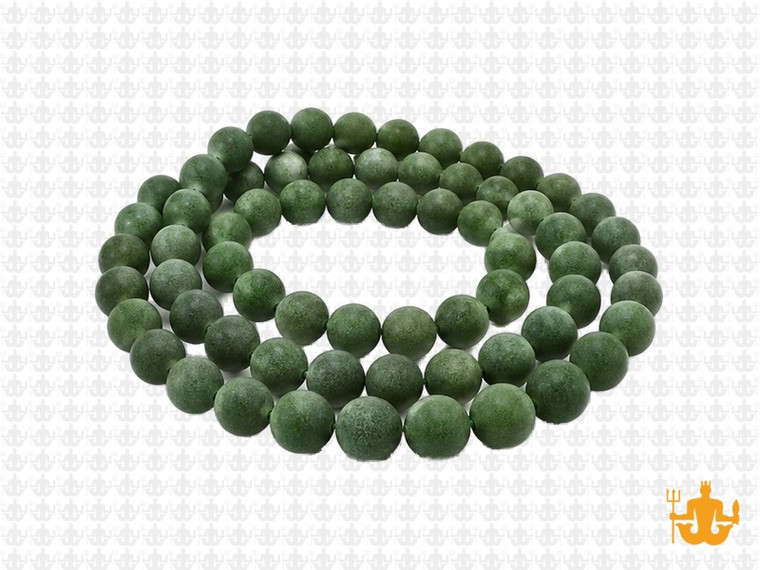 6mm Matte BC Color Jade Round Beads 15.5" dyed [6c48m]