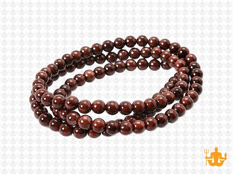 4mm Mahogany Obsidian Round Beads 15.5" natural [4b28]