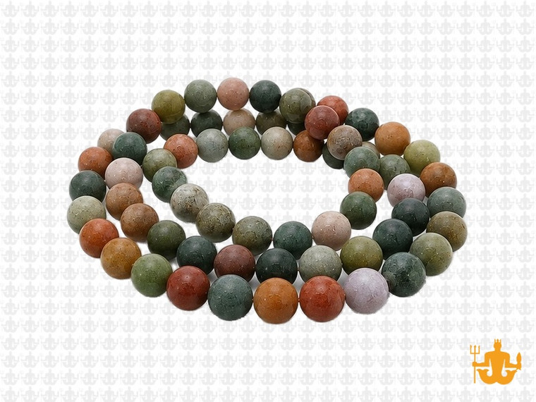 6mm Matte Blood Agate Round Beads 15.5" natural [6d1m]