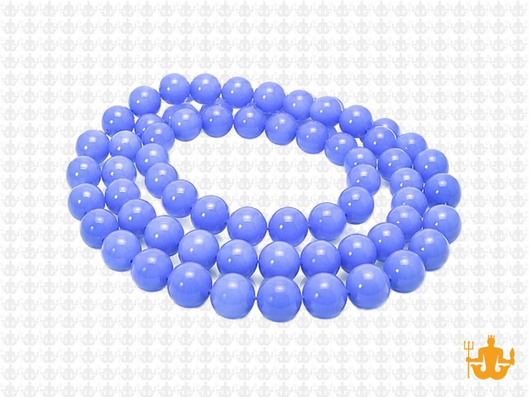 6mm Polish & Matte Chalcedony Round Beads 15.5" synthetic [6x29]