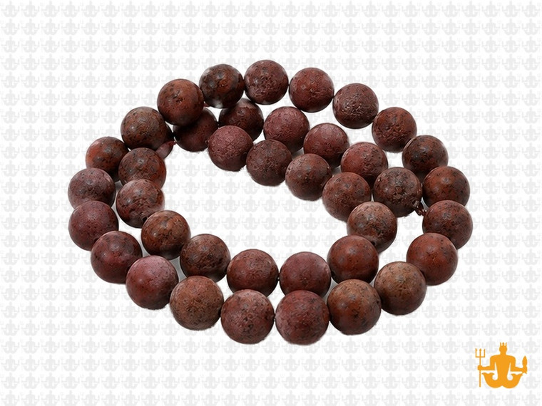 8mm Matte Mahogany Obsidian Round Beads 15.5" natural [8b28m]