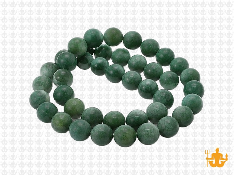 8mm Matte Green Aventurine Round Beads 15.5" natural [8b15m]