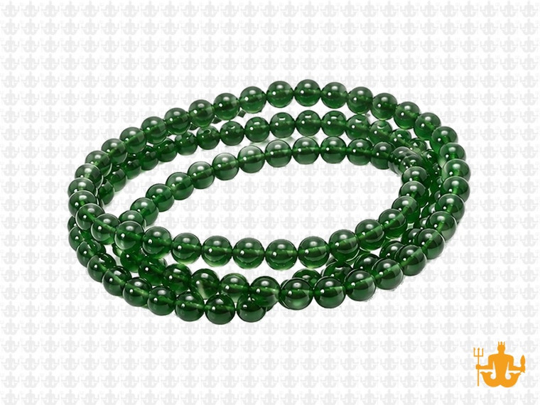 4mm Malachite Jade Round Beads 15.5" dyed [4b77]