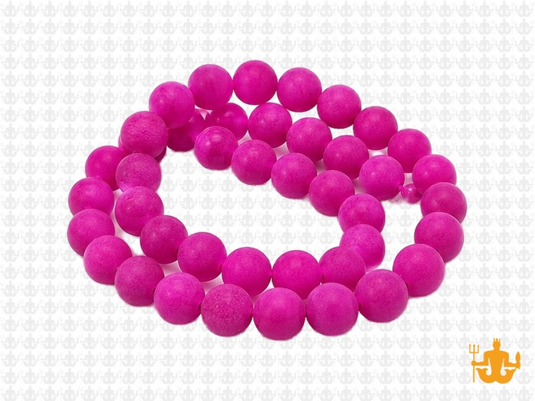 8mm Matte Rose Agate Round Beads 15.5" dyed [8f11m]