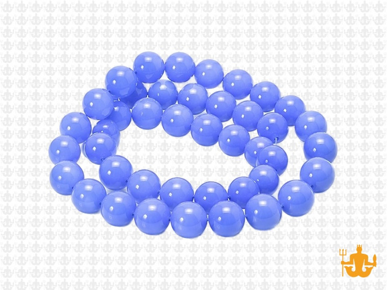 8mm Polish & Matte Chalcedony Round Beads 15.5" synthetic [8x29]