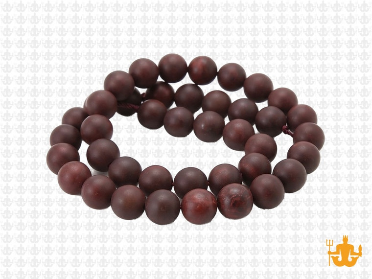 8mm Matte Poppy Jasper Round Beads 15.5" natural [8b22m]