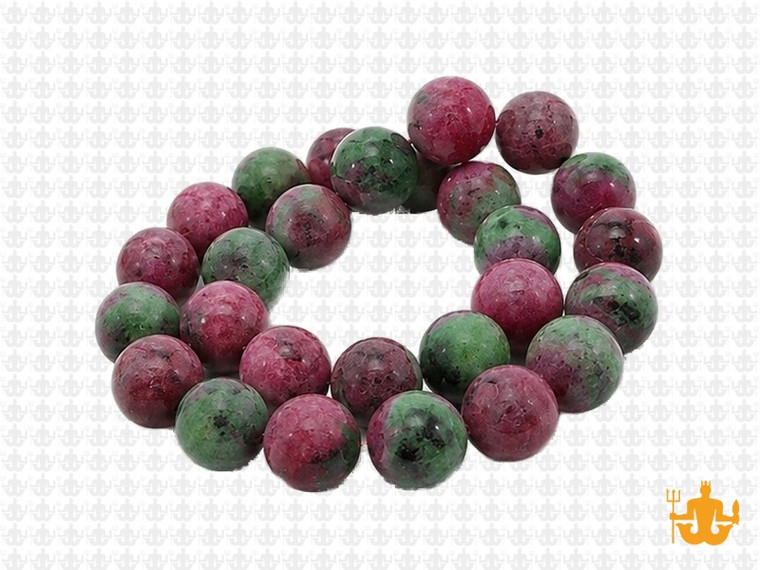 10mm Matte Watermelon Agate Round Beads 15.5" dyed [10r39m]