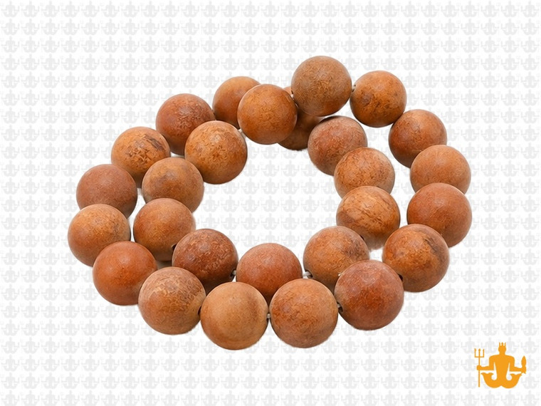 10mm Matte Gold Lace Agate Round Beads 15.5" natural [10c29m]