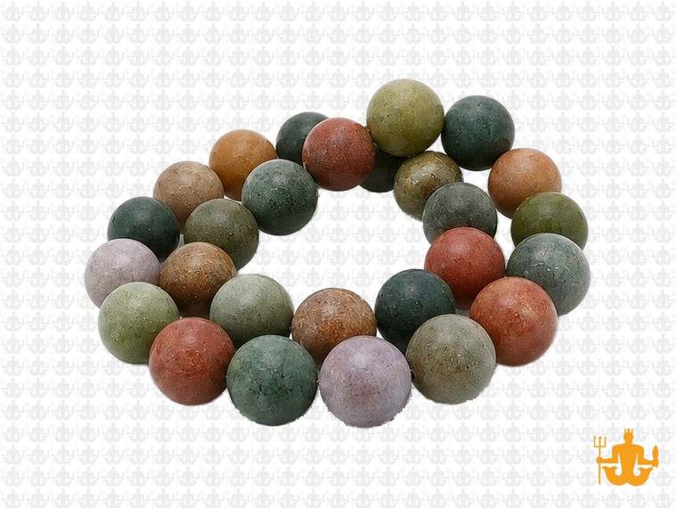 10mm Matte Blood Agate Round Beads 15.5" natural [10d1m]