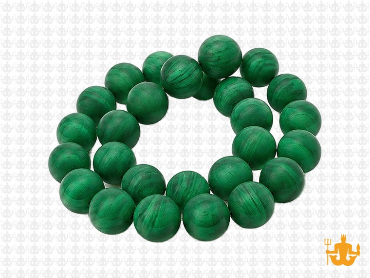 10mm Matte Green Agate Round Beads 15.5" dyed [10f13m]