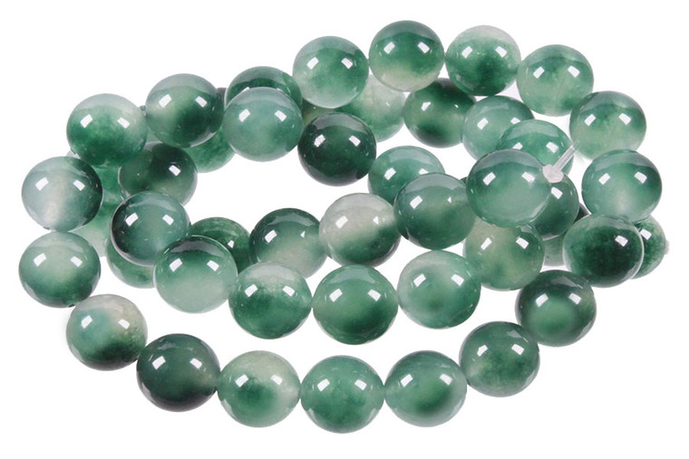 4mm Moss Jade Round Beads 15.5" dyed [4c61]