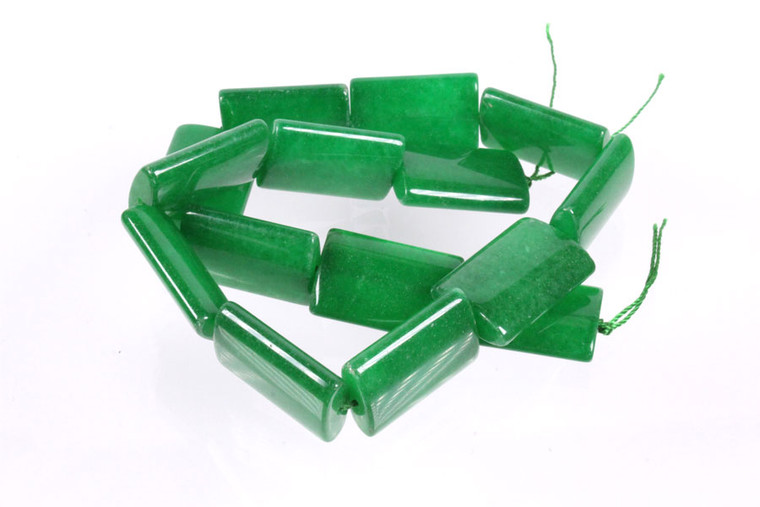 16x18mm Green Aventurine Pillow Beads 15.5" natural [s572]