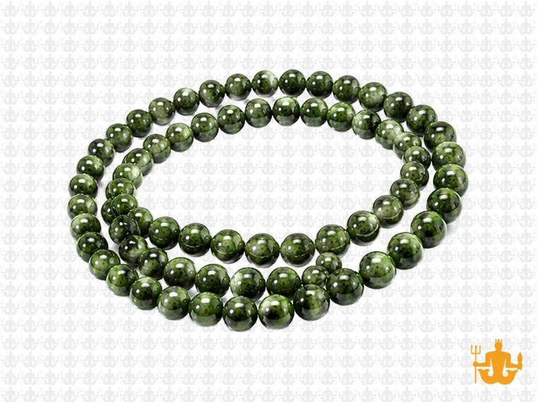 4mm Green Sesame Agate Round Beads 15.5" dyed [4g4g]