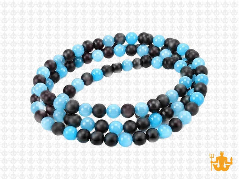 4mm Agate & Chalcedony Round Beads 15.5" synthetic [4x38]
