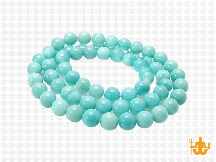 6mm Amazonite Round Beads 15.5" dyed [6d51]