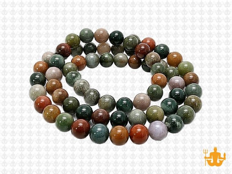 6mm Blood Agate Round Beads 15.5" natural [6d1]