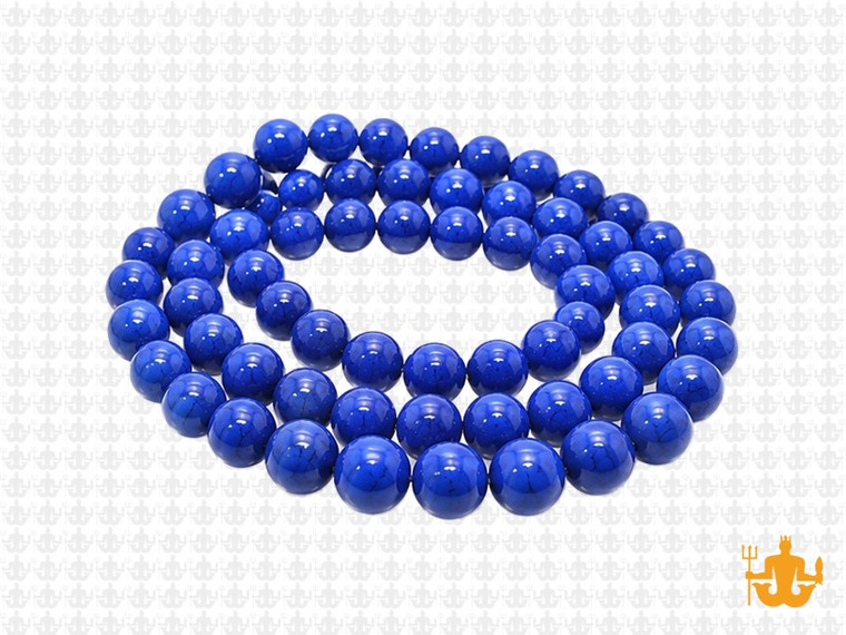 6mm Lapis Magnesite Round Beads 15.5" [6tl]
